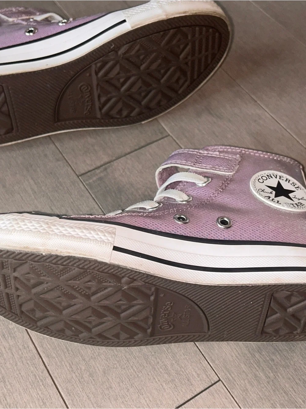 Converse Kids Glitter High-Top Sneakers - Light Pink
